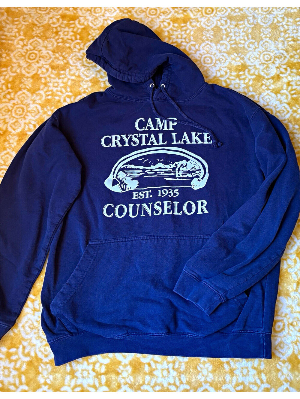 Camp Crystal Lake Counselor Hoodie - Friday the 13th Graphic Sweatshirt M